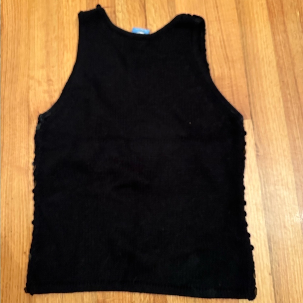 by next era Silk-Angora Sequin Knit Tank Size M (#2) - Picture 8 of 10